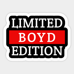 Boyd Sticker